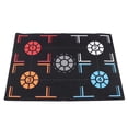 thumbnail image 1 of Basketball Training Mat, Prevent Skidding Point Reminder Black Basketball Footstep Mat  for Children Below 150cm for Home, 1 of 7