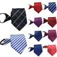 thumbnail image 4 of Cravate en Polyester Doux pour Homme en Soie Cravates Homme Affaires Mariage Cravates Homme Affaires Rayures Pois Motif Cravates, 4 of 9