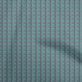 thumbnail image 1 of oneOone Cotton Poplin Turquoise Blue Fabric Asian Kilim Sewing Craft Projects Fabric Prints By Yard 42 Inch Wide, 1 of 5