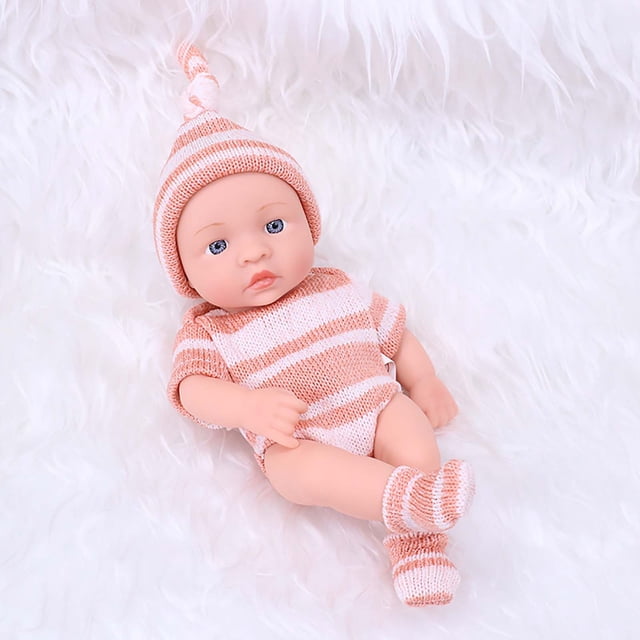 Poupée Bébé Reborn, Poupées Bébé Nouveau-Né Souples de 7,48 Pouces Poupées Bébé en Vinyle avec Ensemble de Vêtements Incluant une Sucette Poupée Réaliste Aspect Réel, Poupées Bébé Reborn, Poupées Bébé Nouveau-Né Réalistes