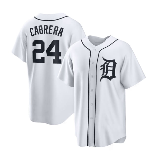 Men's Detroit Tigers Baseball Jersey CABRERA 24# TORKELSON 20# GREENE 31# Adult Replica Player Name Sport Jersey