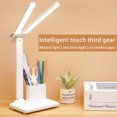 thumbnail image 1 of Meitianfacai Double Lighting LED Rechargeable Desk Lamp Eye Protection Learning Children's Radio Lamp Bedroom Bedside Lamp, 1 of 9