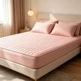 thumbnail image 4 of Todays Clearance Deals Prime! Quilted Waterproof Bed Cover Set For Mattress Protection Ice Silk Summer Mat, 4 of 6