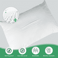 thumbnail image 3 of GOGREEN Bamboo Waterproof Pillow Protector, Breathable Pillow Cover, Cooling Pillow Case Protector with Zipper, Super Soft Pillow Case Cover with Zipper (4 Packs, Standard 20"x26", White), 3 of 12