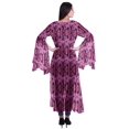 thumbnail image 4 of Moomaya Cardigan Long en Georgette de Viscose Imprimée à Manches Fendues pour Femmes, 4 of 5