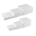 thumbnail image 3 of Tnarru 6 Pieces Food Riser Buffet Riser Food Display Stands, Acrylic Riser for Jewelry Birthday Party Small Figurine Cupcake Wedding White, 3 of 8