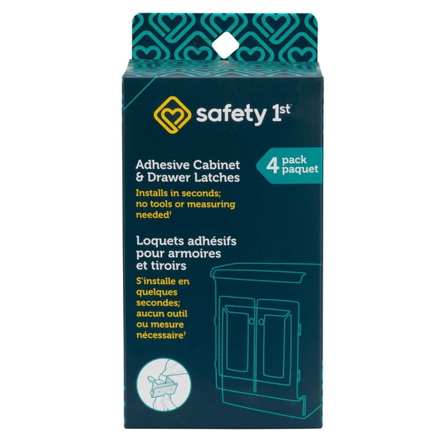 Safety 1st Adhesive Cabinet & Drawer Latches