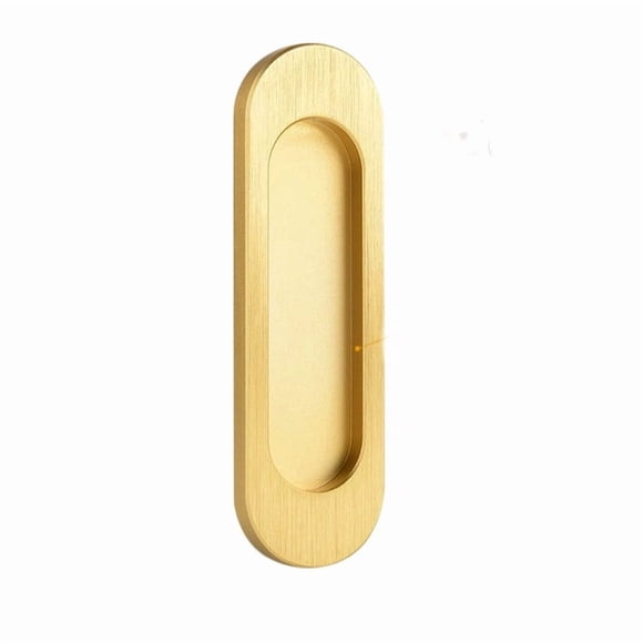 Gaqring Adhesive Sliding Door Handle Embedded Flat Pull Handle, No Drill Self Adhesive Door Pull with Sleek Modern Profile, Peel and Stick Door Grip for Sliding Doors Closet Wardrobe Cabinet