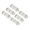 thumbnail image 1 of Unique Bargains Push to Connect Fittings, 6 Pack Fittings Straight Tubes, White, 5/32 Inch Od, 1 of 5