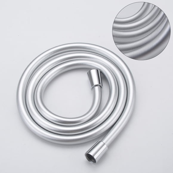 Milisten Shower Tube Hose Silver PVC Anti Abrasion 1Pcs