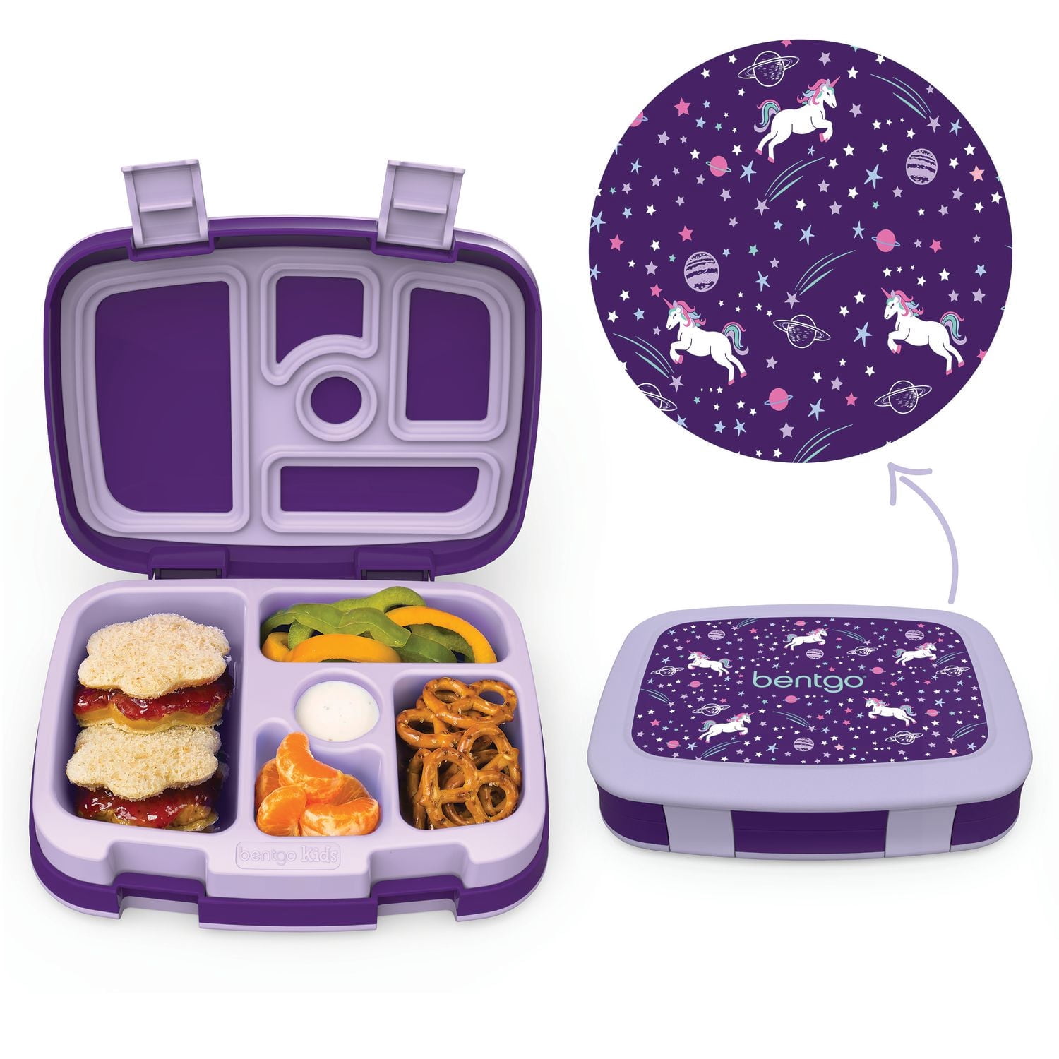 Bentgo Kids Prints Lunch Box, Unicorn