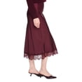 thumbnail image 4 of George Women's Lace Trim Satin Skirt, 4 of 6
