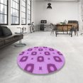 thumbnail image 4 of Ahgly Tapis Rectangulaire Lavable en Machine Intérieur Transitionnel Violet Violet, 7 Pieds x 9 Pieds, 4 of 7