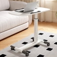 thumbnail image 3 of EDTara Table d'Appoint Mobile Pliable, Bureau au-Dessus du Lit à Hauteur Réglable avec Roulettes pour Ordinateur Ou Portable, 3 of 8