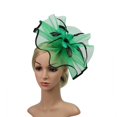 thumbnail image 1 of Women Hat Headwear Church Feather Clip Fascinators Hat Wedding Party Cap For, 1 of 3