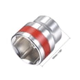 thumbnail image 2 of Unique Bargains 1/2-Inch Drive by 32mm Shallow Socket w Red Band, Cr-V, 6-Point, Metric, 2 of 4