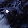 thumbnail image 4 of XDZJLR Robes pour Filles Manches Volantes Imprimés Nœud en Maille, 4 of 4
