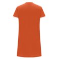 thumbnail image 4 of Gspmoly Robes Grande Taille pour Femmes aux Formes, Mode Femme Été Col en V Manches Courtes Couleur Contrastante pour la Maison Robe Courte Robes de Soirée pour Femmes jusqu'à 70 % de Rabais, 4 of 5