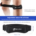thumbnail image 3 of 1pc Rotule de Protection Sangle de Soutien Genou Absorption de Choc Réglable Ceinture Respirante Protecteur de Pression pour les Hommes Femmes Sport, 3 of 7