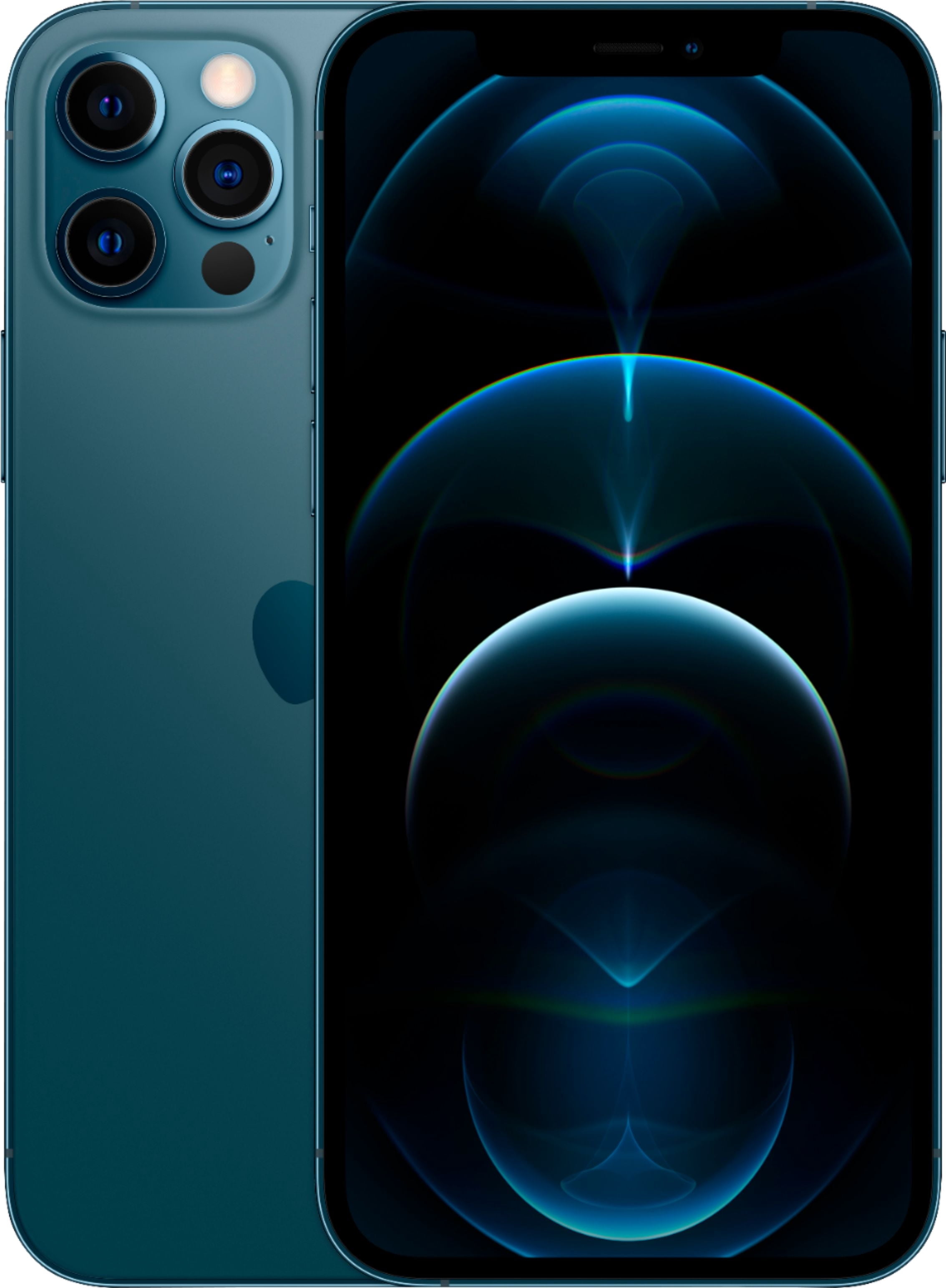 Restored Apple iPhone 12 Pro, 128 GB, Pacific Blue Fully Unlocked GSM and CDMA compatible (Refurbished)