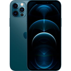 Restauré Apple iPhone 12 Pro, 128 GB, Bleu Pacifique Entièrement déverrouillé GSM et CDMA compatible (rénové)
