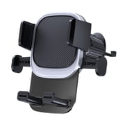 Silver Universal Air Vent Car Phone Holder Mount For Dashboard Windshield Mobile Phone Stand With Secure Grip Size 4.37 X 5.08 X 4.17 Inches