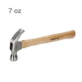 thumbnail image 1 of WorkPro 7 Oz Wooden Claw Hammer,Forged Steel Head, 1 of 6