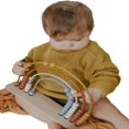 thumbnail image 1 of Nouveau-né Garçon Fille Câble Tricot Pull Pull Enfant Enfant à Manches Longues Col Rond Pull Top, 1 of 7