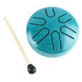 thumbnail image 2 of Handpan Drum Professional Mini 6 Note Worry Free Tongue Drum Percussion Instrument with Drumstick Green, 2 of 14
