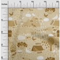 thumbnail image 2 of oneOone Cotton Jersey Light Brown Fabric Kids Sewing Craft Projects Fabric Prints By Yard 58 Inch Wide, 2 of 4