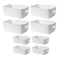 thumbnail image 3 of 8 Pièces Porte-Vanne Table Organisateurs Bureau Polyvalent Bureau Léger Blanc, 3 of 9