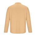 thumbnail image 3 of RXIRUCGD Chemise Décontractée pour Homme à Manches Longues avec Boutons, Poche et Col Rabattable, Kaki, Taille : M, 3 of 5