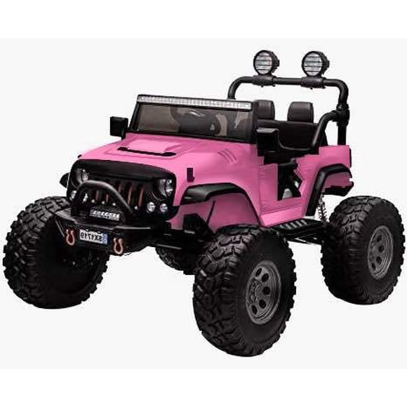 Lifted Monster Jeep 12V Electric Ride On Truck- Limited Edition Pink