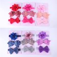 thumbnail image 2 of Ensemble de 3 Pcs Couvre-Chefs Mignons pour Bébés Filles, Bandeau Nœud pour Nouveau-Né, Bandeau Élastique, Accessoires pour Photos de Cheveux, 2 of 5