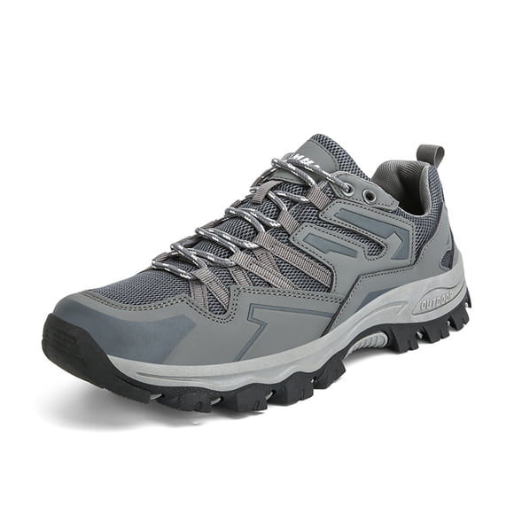 Men's Waterproof Hiking Shoes Lightweight Breathable Walking Shoes for Women Anti Slip Outdoor Trekking Trails Camping Shoes