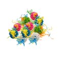 thumbnail image 3 of maskred Vibrant 10pcs Rattan Ball Bird Toy DIY Accessory Toy for Parrot Budgie Parakeet 5cm 1Set, 3 of 6
