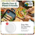 thumbnail image 3 of Palm Leaf Bamboo Plate Disposable 2.5 Inch Biodegradable Compostable Best Alternative To Wooden Plastic Paper Plate By KoalaLove (2.5 Inch 25 Mini Sushi), 3 of 8