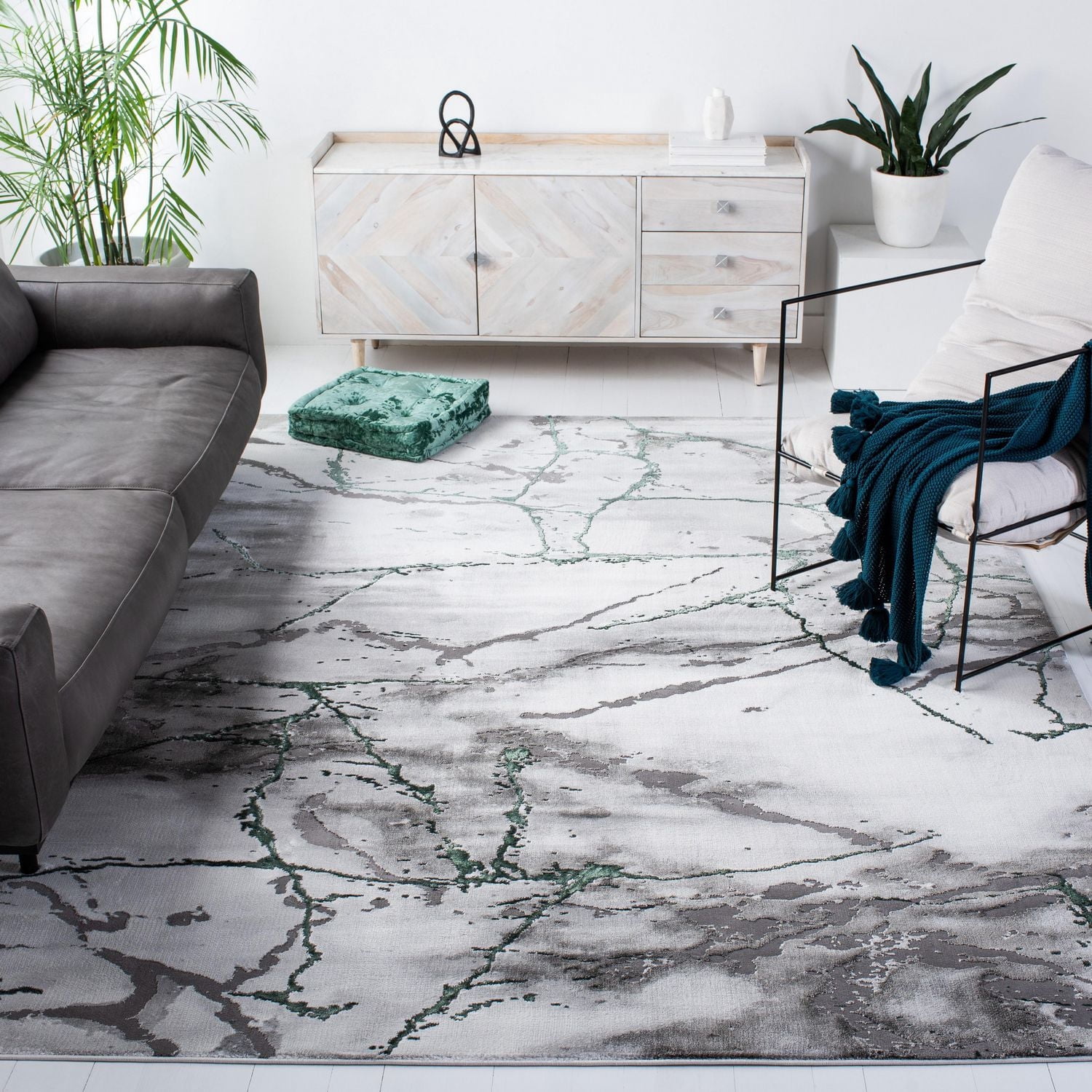 SAFAVIEH Craft Paul Abstract Marble Area Rug