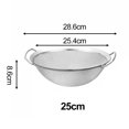 thumbnail image 2 of Colander Fine Mesh Stainless Steel Drainer Sieve Sifter with 2 Handles, 2 of 6