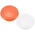 thumbnail image 1 of Unique Bargains Flying Disc 9 Inch 65 Gram Sport Training Disk, Orange, White, 2 Pack, 1 of 6