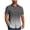 Grey, variant on hotojiny Men's Button down Shirts Summer Short Sleeve Gradient Dress Shirts Business Trendy Wrinkle Free Stripes Shirts