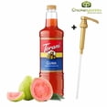 thumbnail image 1 of Torani Guava Flavoring Syrup, Professional Tropical Fruit Beverage Base with Bonus Squeeze Pump, 1 Liter (33.8 fl oz), 1 of 10