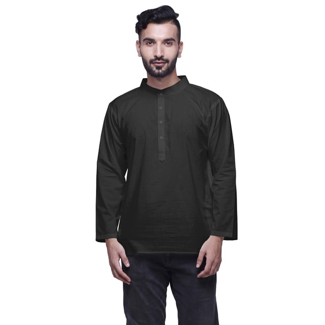 Atasi Solid Button Down Traditional Kurta For Men Short Kurta For Boys