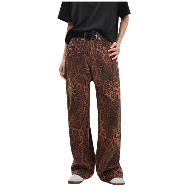 LSLJS Women's Color High Waisted Versatile Straight Slender Loose Leg Pants, Womans Wide Leg Jeans Summer Clothes