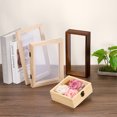 thumbnail image 5 of Unique Bargains 6x6 Wooden Shadow Box Display Case Memory Box with Glass Window, Natural Color, 5 of 5