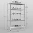 thumbnail image 3 of HOMCOM 5-Tier Stainless Steel Bakers Rack, Microwave Stand for Small Spaces, 3 of 10