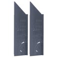 thumbnail image 3 of 2 Pcs Règle d'Angle 3D Grise Outils de Mesure Multifonctionnels pour Menuiserie 20 x 7 x 6.5cm, 3 of 14