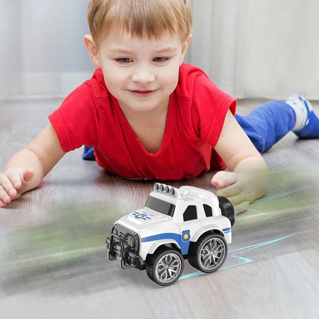 360 Rotating Stunt Friction Polices Off Road Toy Car For 2 Year Old Boys Kids Rides Vehicle