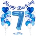 thumbnail image 1 of Decodeary Birthday Balloons Set Home Pendants Hanging Decor Indoor Anniversary Party Number Balloon Scene Layout Accessory 7, 1 of 6