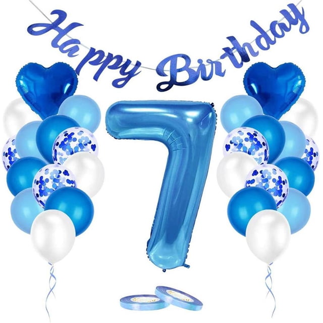 Decodeary Birthday Balloons Set Home Pendants Hanging Decor Indoor Anniversary Party Number Balloon Scene Layout Accessory 7